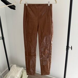 Faux Alligator Pinko pants